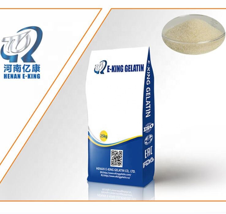 beef Gelatin Powder pharma grade Gelatin beef skin Gelatin 250 160 180 Bloom 8mesh E-KING GELTIN